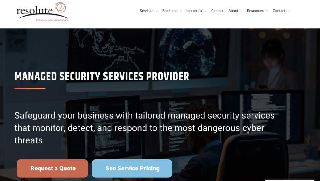Resolute Technology Solutions cybersecurity services for Vancouver BC businesses